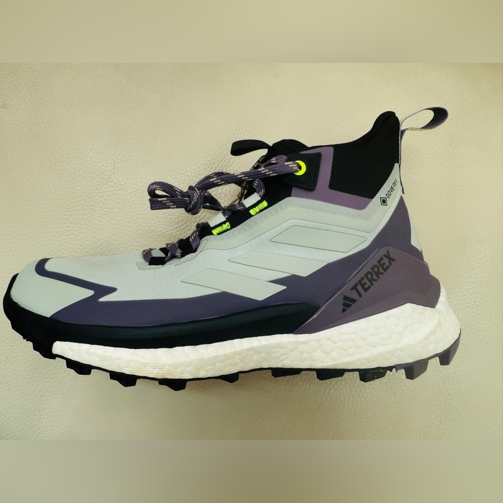 Adidas Terrex Light Gray and Purple Trail Shoes Free Hiker 2 Sz 8.5